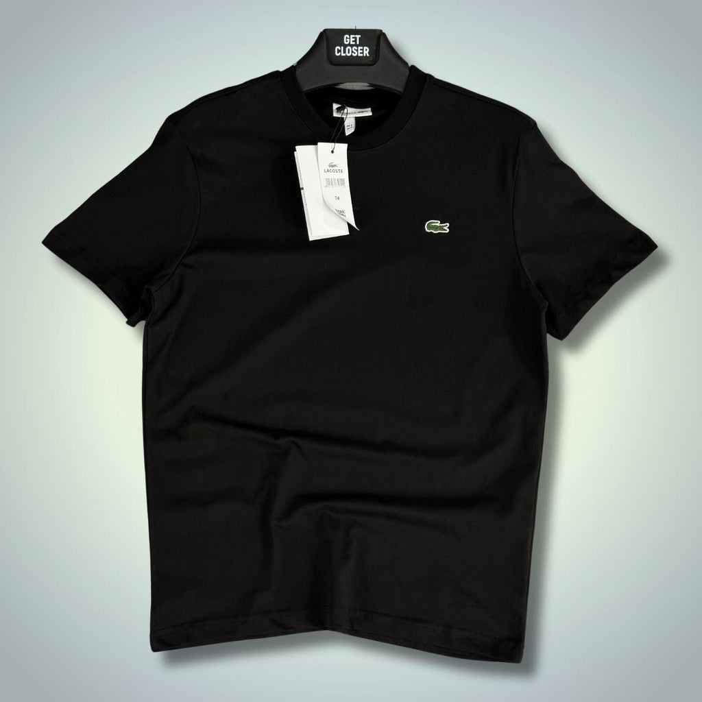 Ανδρικό μπλουζάκι Lacoste, μαύρο. Premium ποιότητα