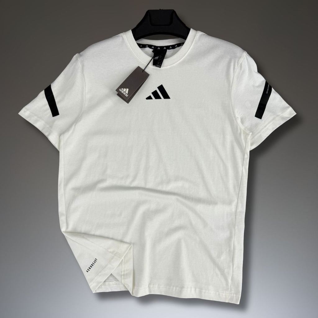 Ανδρική λευκή μπλούζα Adidas. Μοντέλο 2025. Premium ποιότητα