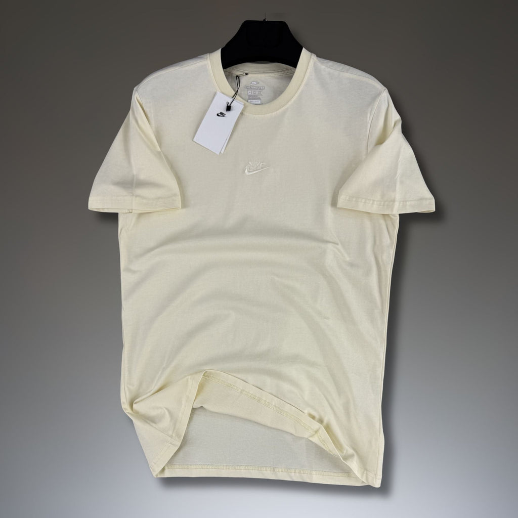 Ανδρικό βρόμικο λευκό κλασικό T-shirt Nike. Premium ποιότητα