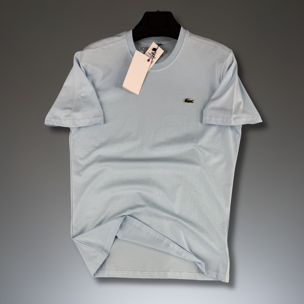 Ανδρικό ανοιχτό μπλε T-shirt Lacoste. Premium ποιότητα