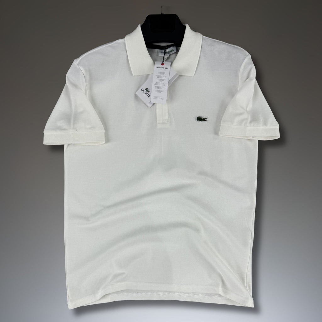 Ανδρικό βρόμικο λευκό polo T-shirt Lacoste. Premium ποιότητα