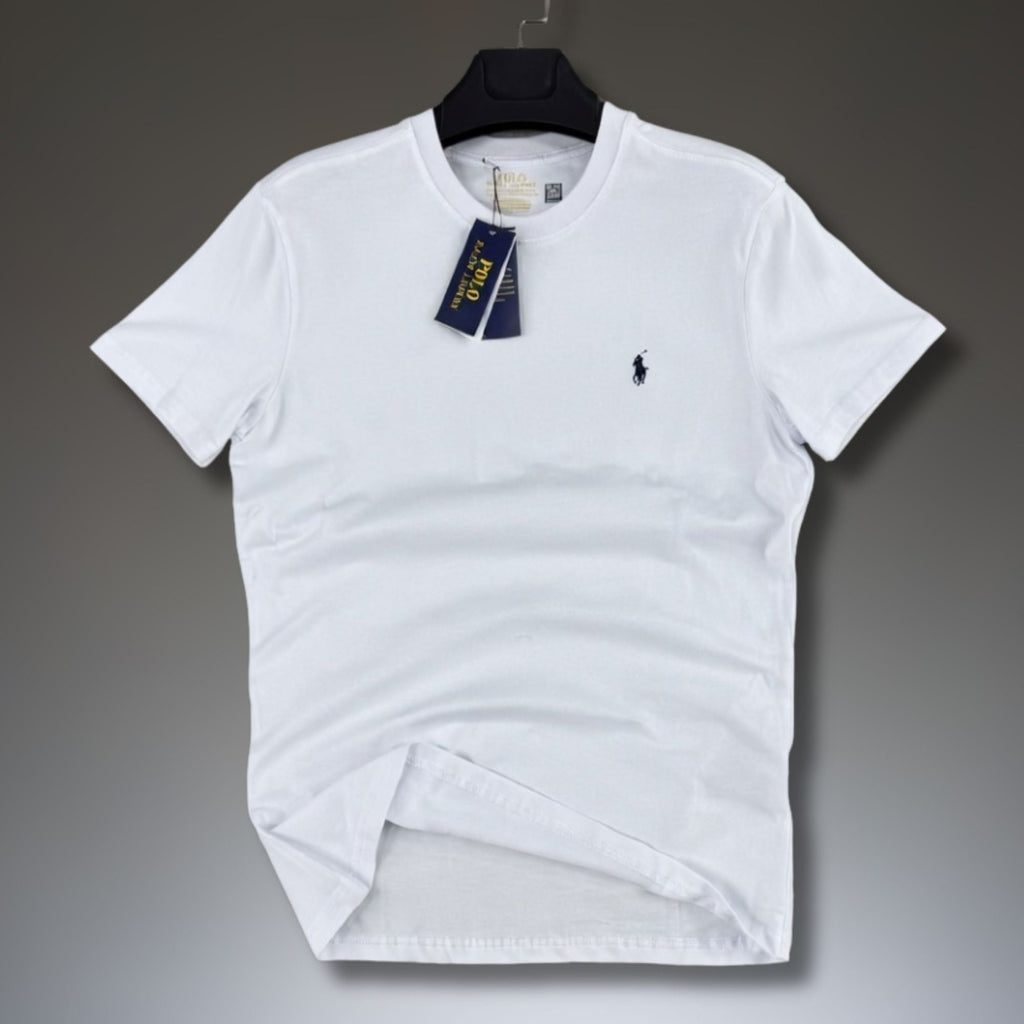 Ανδρικό λευκό t-shirt Ralph Lauren. Premium ποιότητα