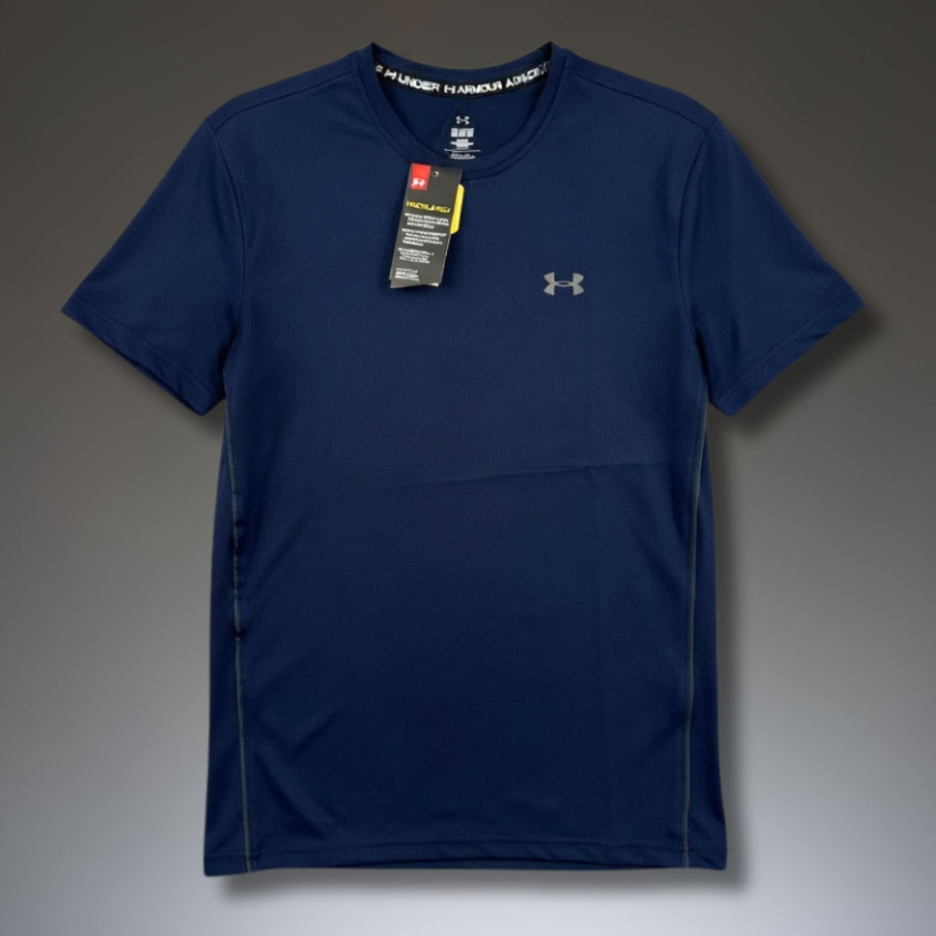 Ανδρική σκούρο μπλε μπλούζα Under Armour, μεγάλο λογότυπο στην πλάτη. Premium ποιότητα