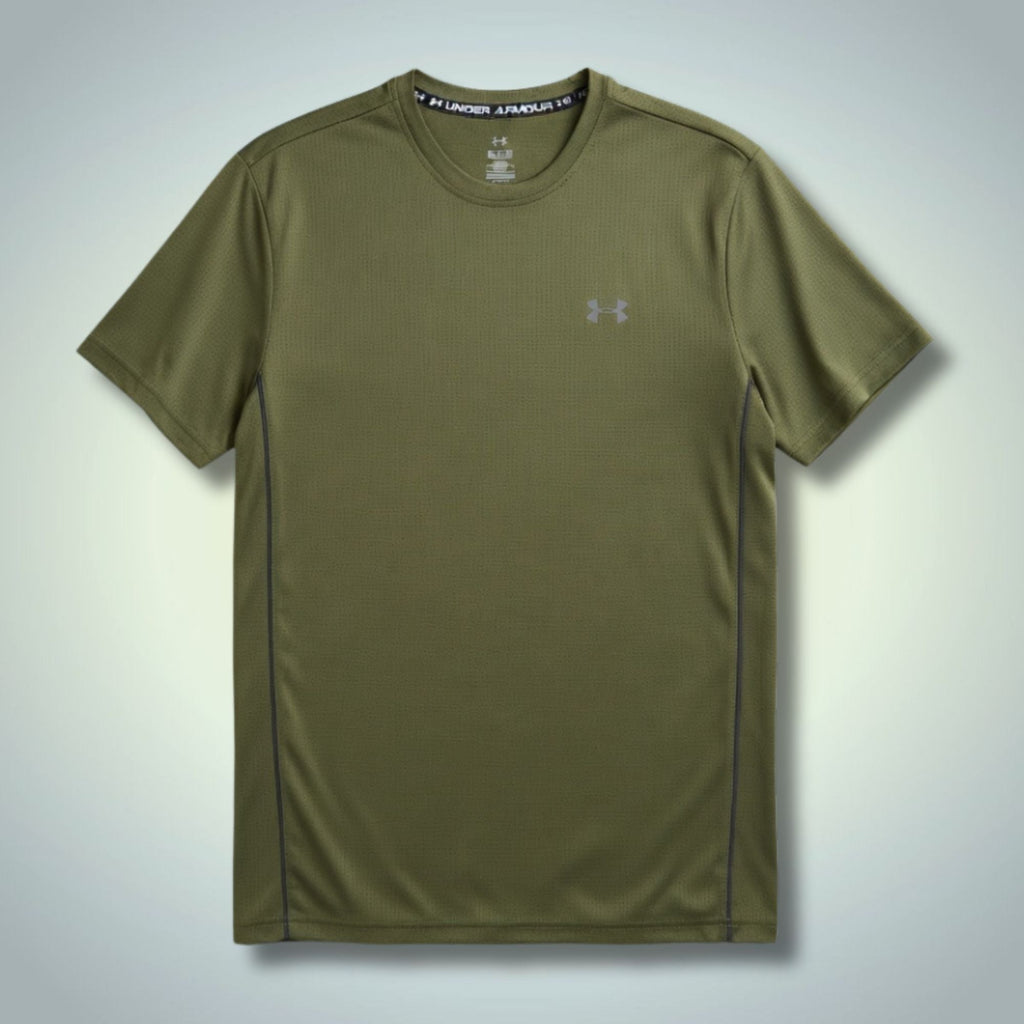 Ανδρική πράσινη μπλούζα Under Armour, μεγάλο λογότυπο στην πλάτη. Premium ποιότητα