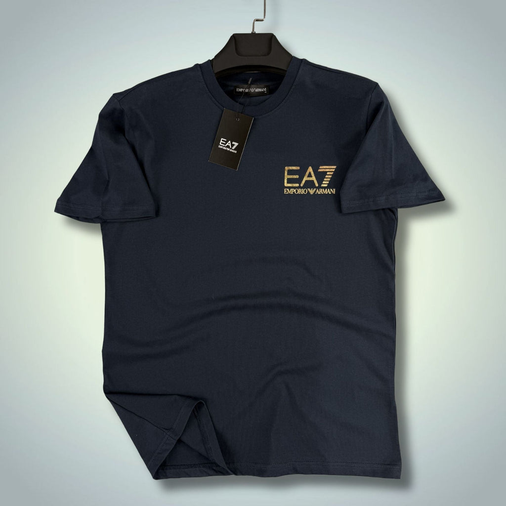 Ανδρική σκούρο μπλε μπλούζα EA7. Premium ποιότητα