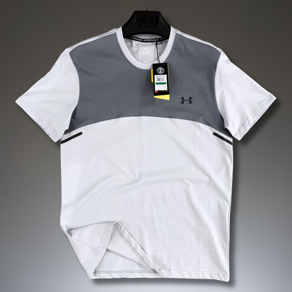 Ανδρική γκρι-ανοιχτό γκρι πράσινη μπλούζα Under Armour. Premium ποιότητα
