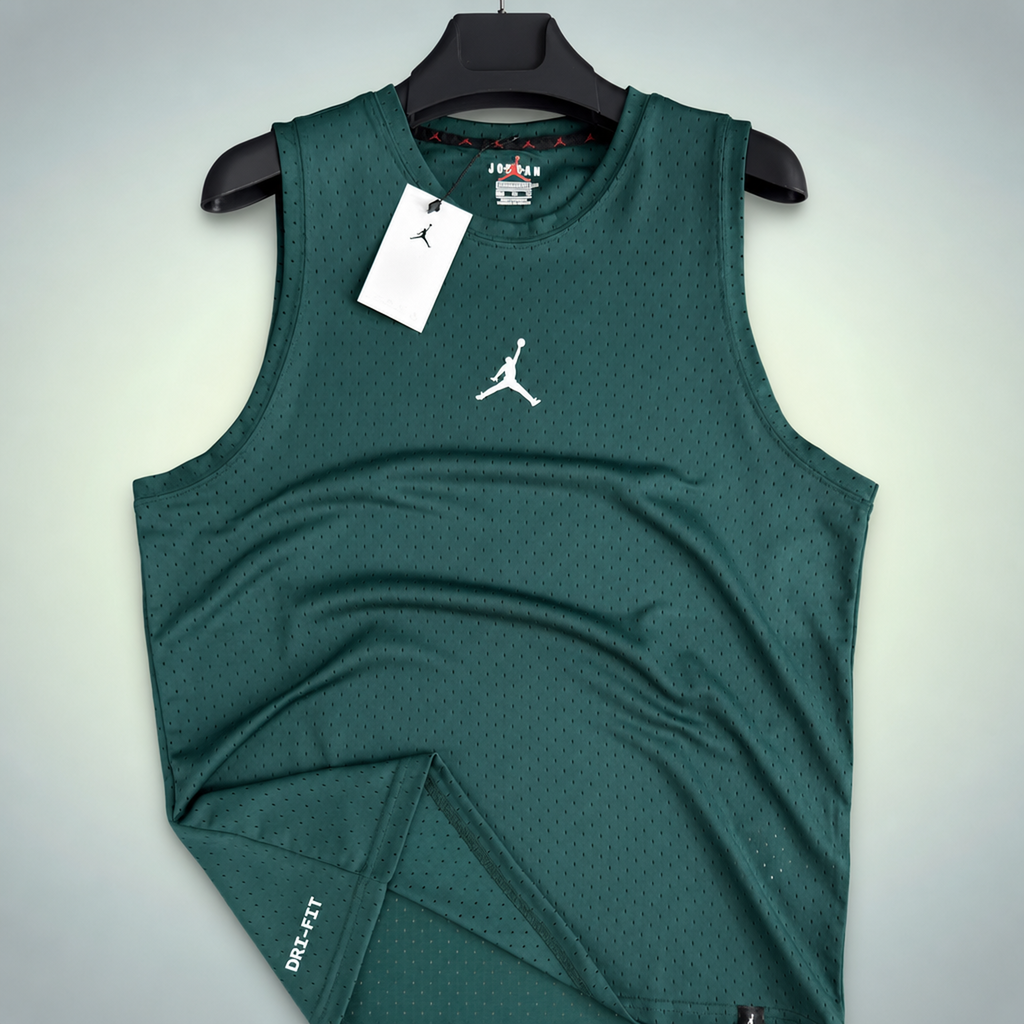 Air Jordan ανδρικό αμάνικο μπλουζάκι, πράσινο. Premium ποιότητα
