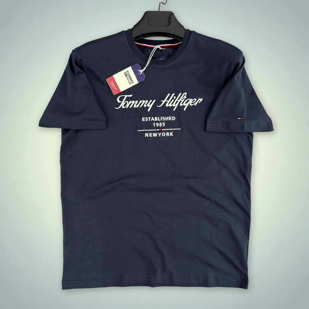 Tommy Hilfiger ανδρικό T-shirt, σκούρο μπλε. Premium ποιότητα