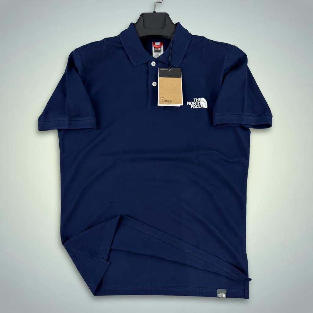 Ανδρική πόλο μπλούζα The North Face, σκούρα μπλε. Premium ποιότητα