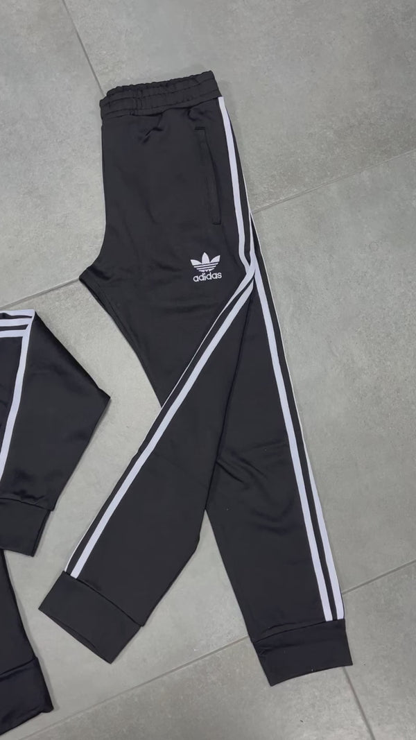 Ανδρικό αθλητικό σύνολο Adidas Classics Adicolor, μαύρο. Premium ποιότητα