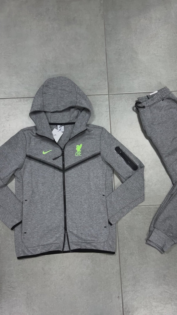 Ανδρικό αθλητικό σύνολο Nike Liverpool Tech Fleece, γκρι. Premium ποιότητα