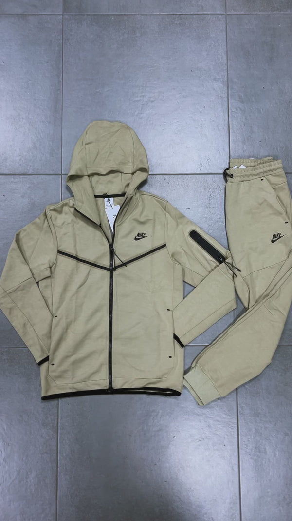 Ανδρικό αθλητικό Nike Tech Fleece, λαδί. Premium ποιότητα
