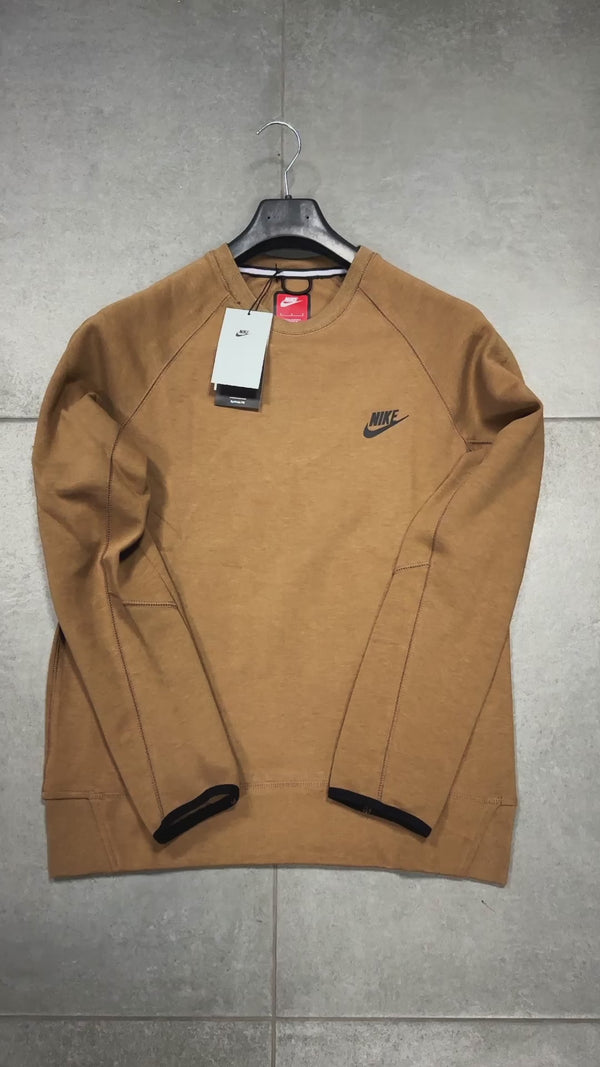Ανδρικό φούτερ Nike Tech Fleece, καφέ. Premium ποιότητα