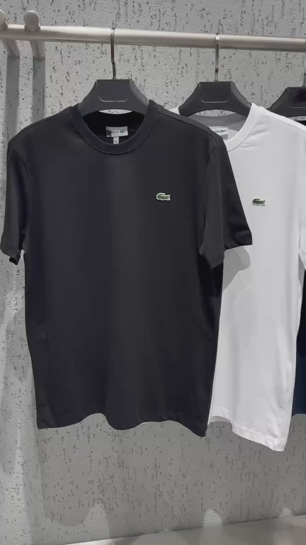Ανδρικό μπλουζάκι Lacoste, μαύρο. Premium ποιότητα
