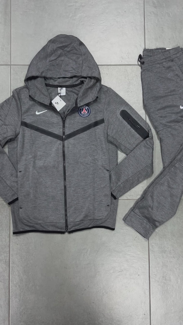 Ανδρικό αθλητικό Nike Tech Fleece, PSG, γκρι. Premium ποιότητα
