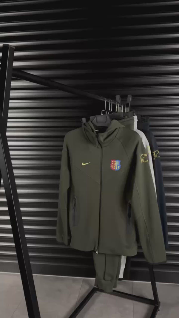 Ανδρική φόρμα Nike Barcelona Tech Fleece, γραφίτης. Premium ποιότητα