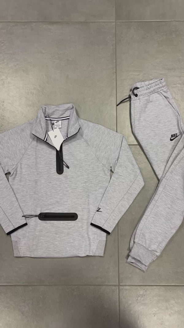 Παιδική αθλητικό σύνολο Nike Tech Fleece, κλασικό γκρι. Μοντέλο 2024. Premium ποιότητα