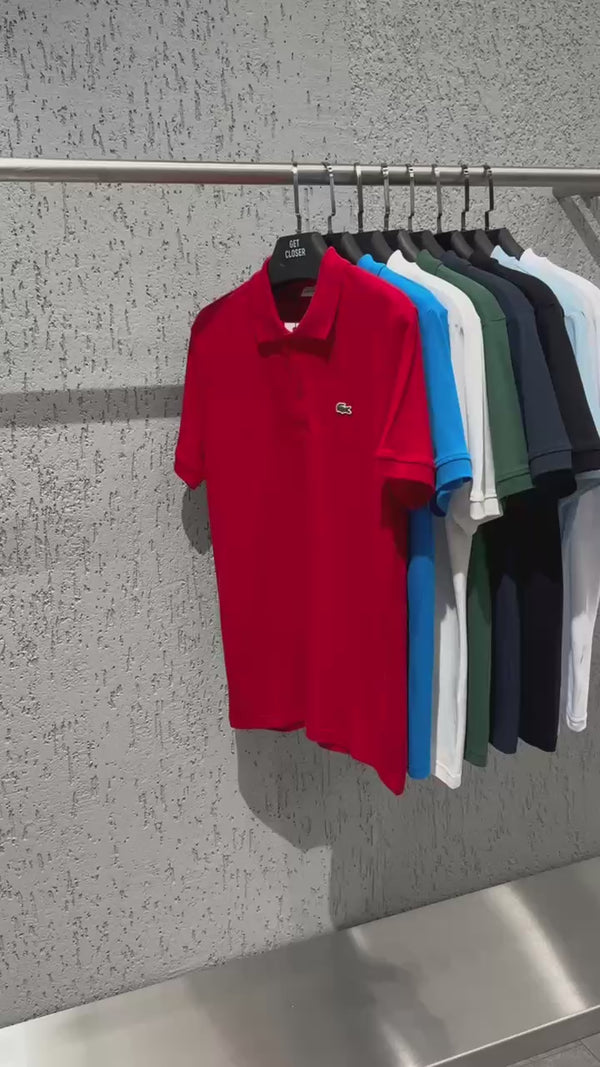 Ανδρική πόλο μπλούζα Lacoste, σκούρο μπλε. Premium ποιότητα