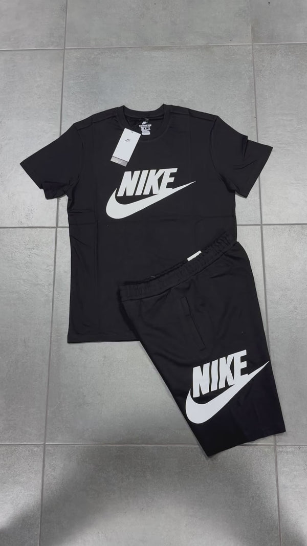 Αντρικό αθλητικό σύνολο Nike με σορτς μαύρο. Factory outlet