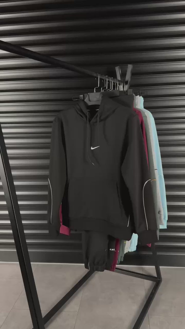 Ανδρική φόρμα Nike Nocta με κουκούλα, μαύρη. Premium ποιότητα
